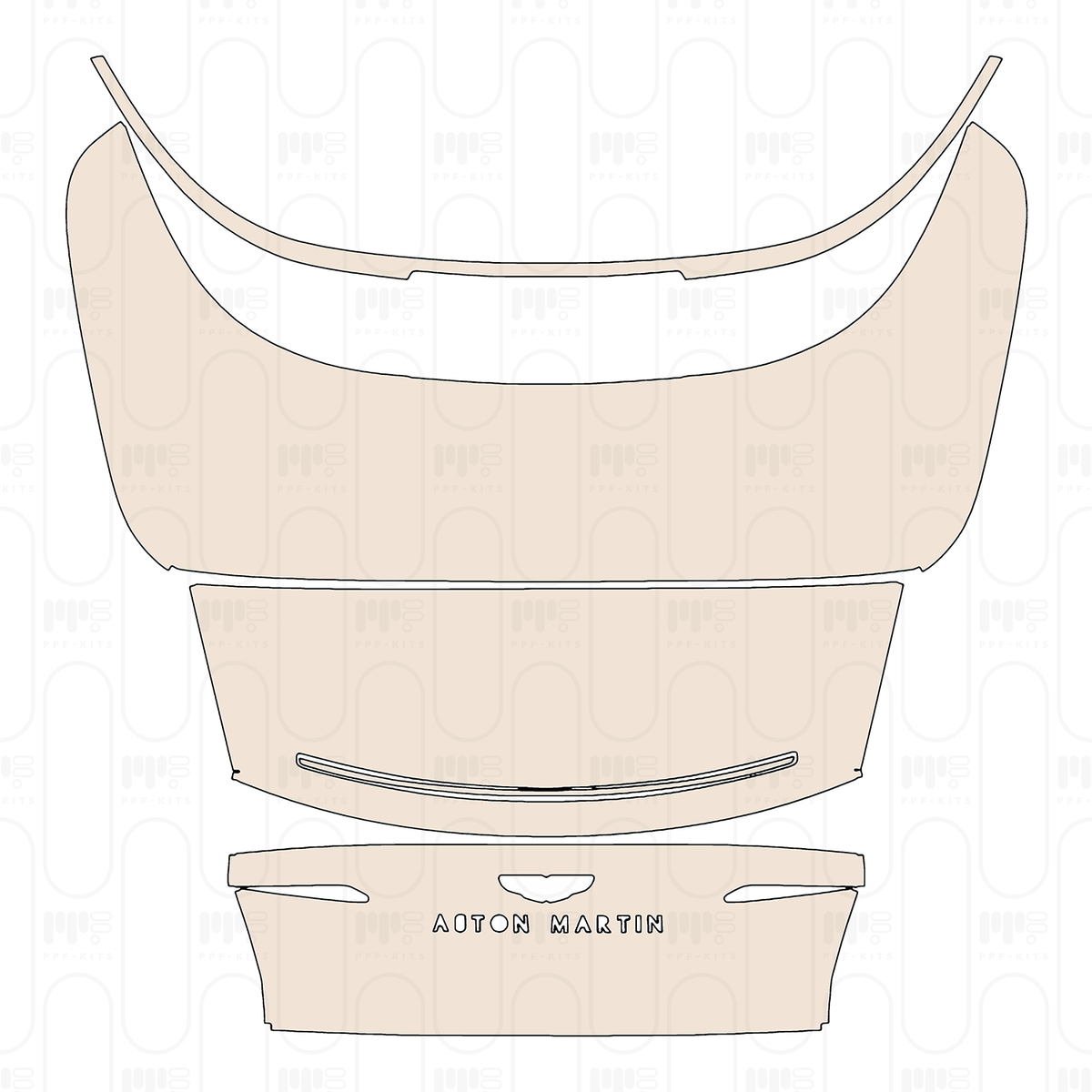 Trunk Lid with "ASTON MARTIN" Emblem