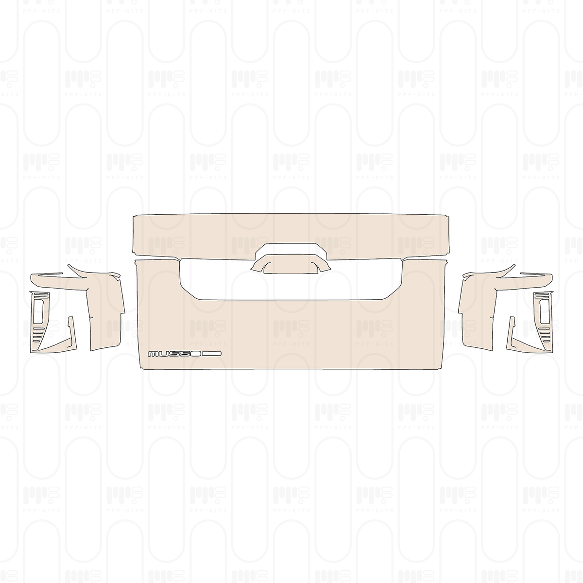 Trunk Lid with "MUSSO RHINO" Emblem