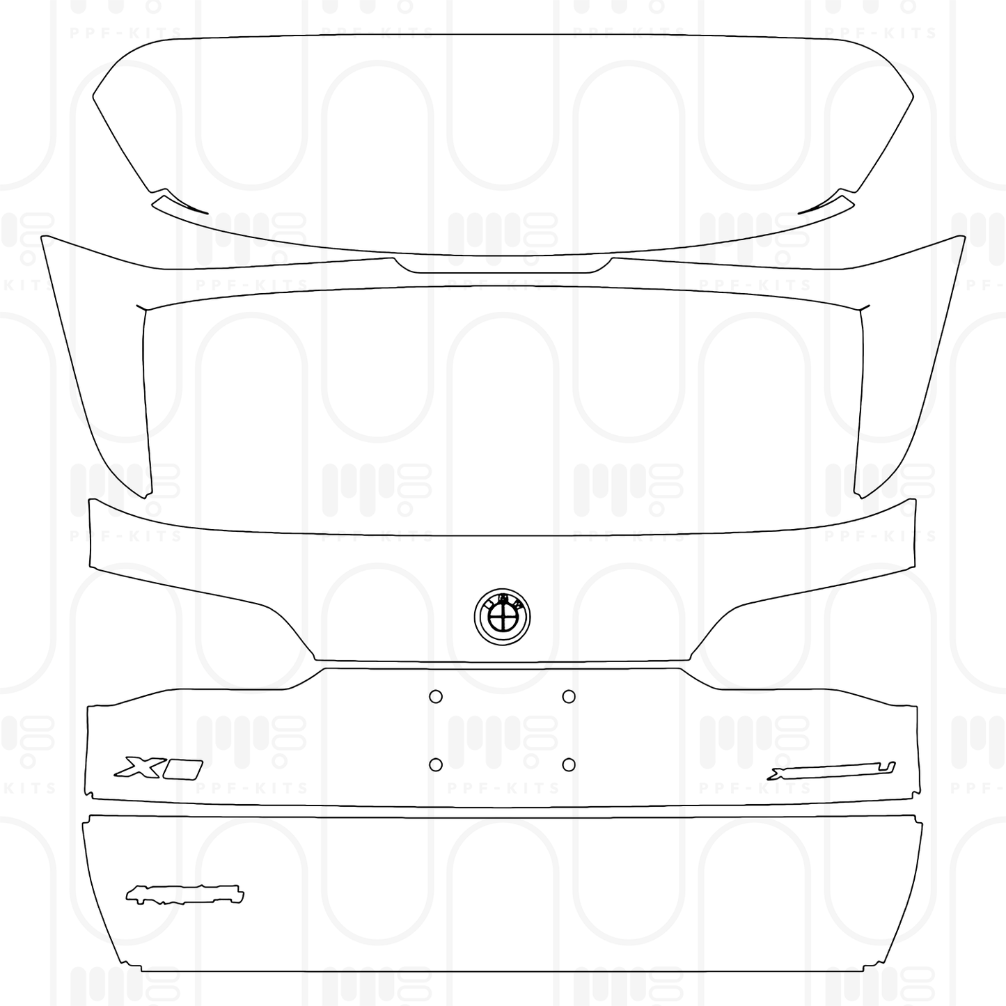 Pre-Cut PPF BMW X5 Extended Wheelbase M Sport 2025