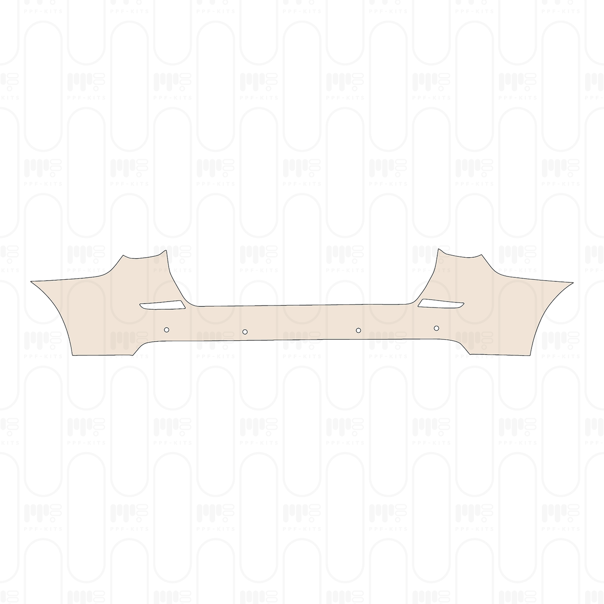 Pre-cut PPF pattern: Rear Bumper - MG
