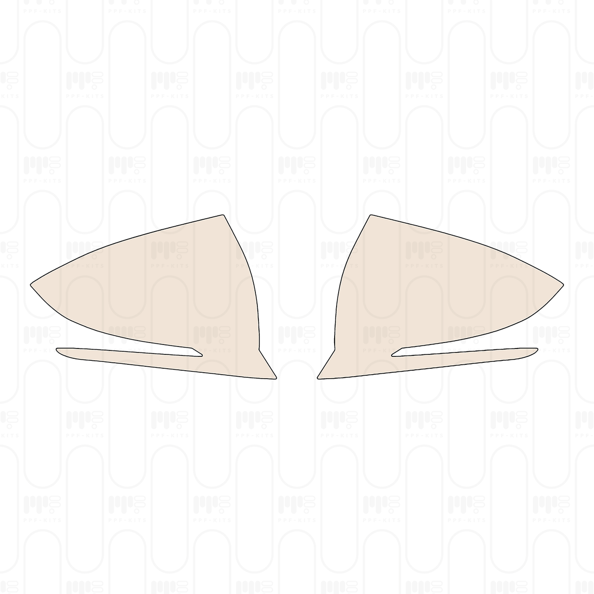 Pre-cut PPF pattern: Mirror - Hyundai
