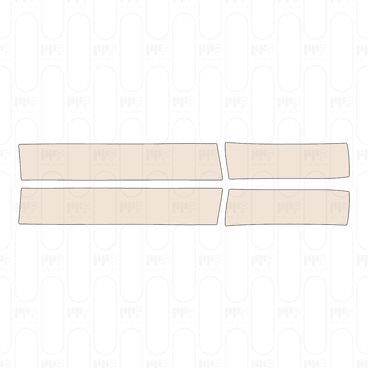Pre-cut PPF pattern: Door Sill - Peugeot 308 (EU) GT 2025