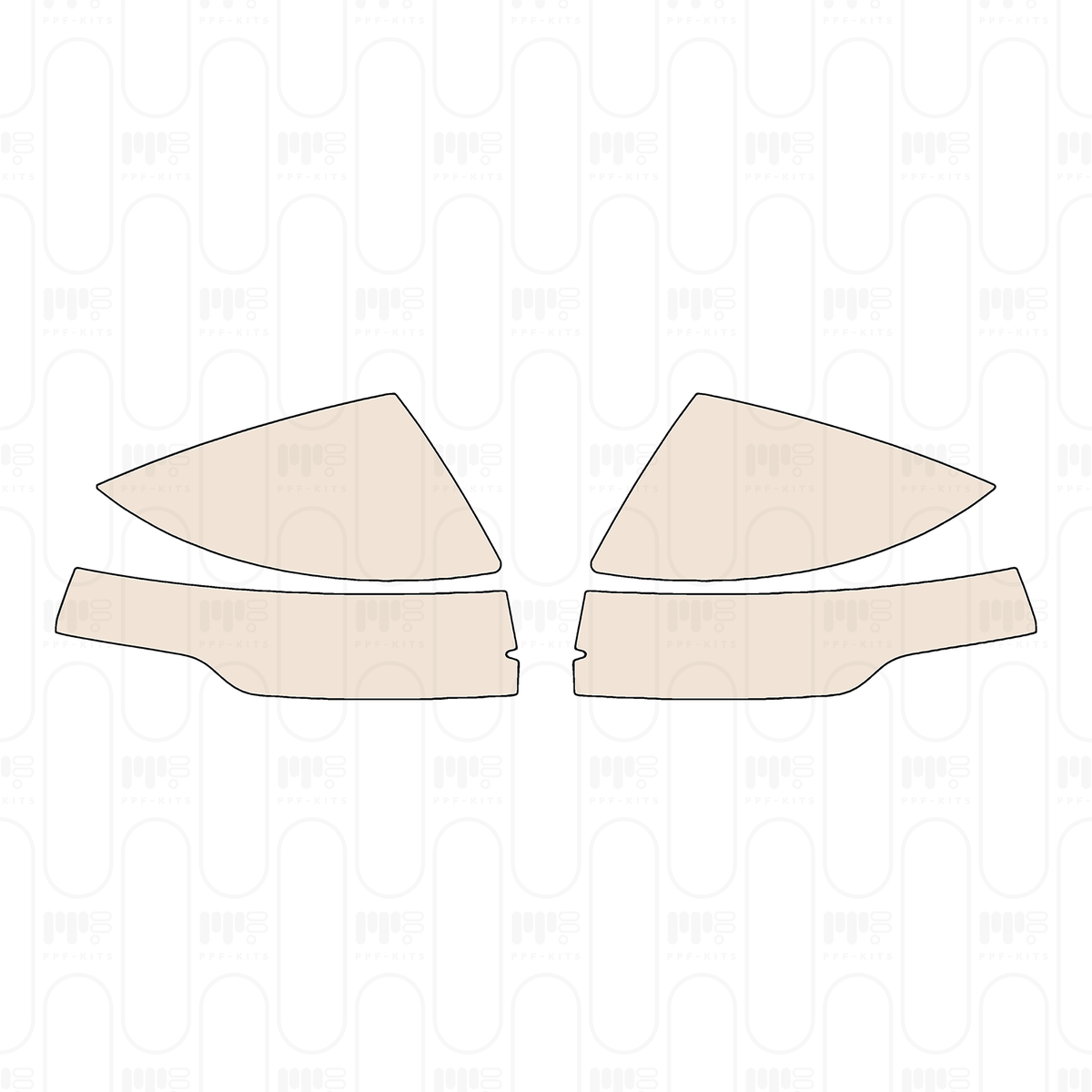 Pre-cut PPF pattern: Mirror - Volkswagen