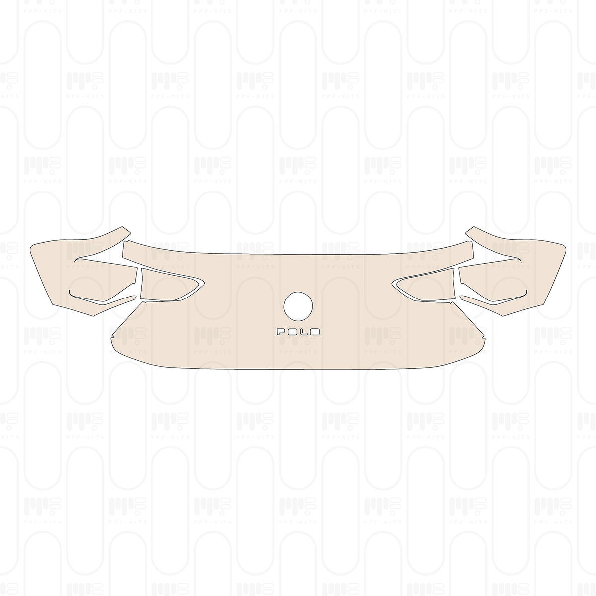 Pre-cut PPF pattern: Trunk Lid - Volkswagen Polo Base 2025