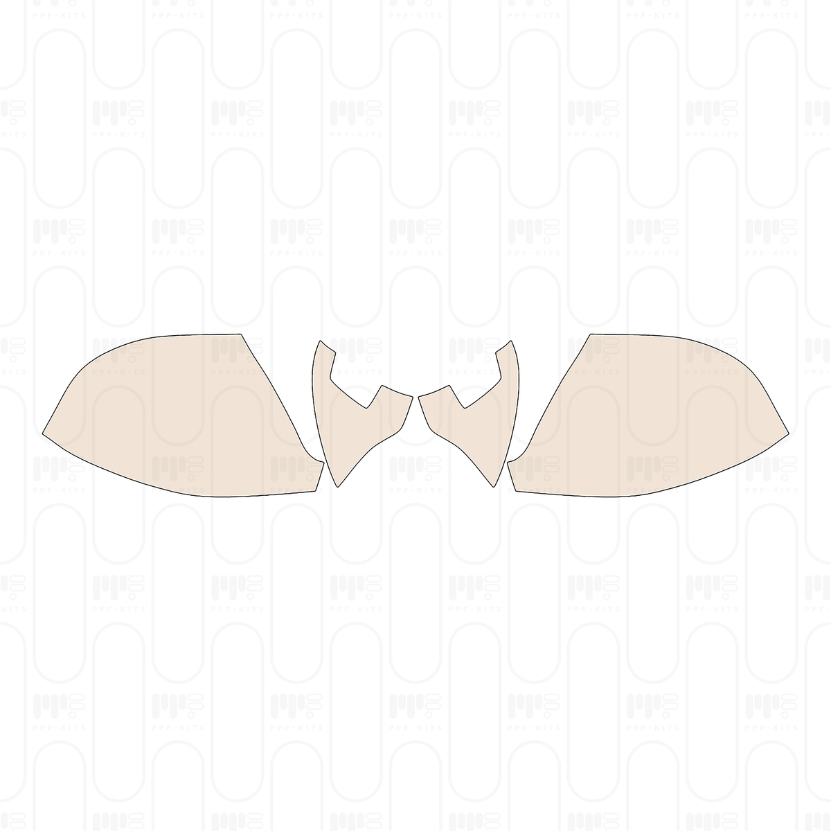 Pre-cut PPF pattern: 6.1 EU Mirror - Volkswagen