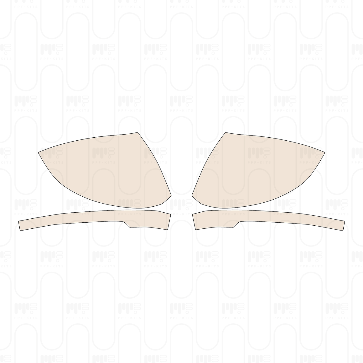 Pre-cut PPF pattern: Mirror - Volkswagen
