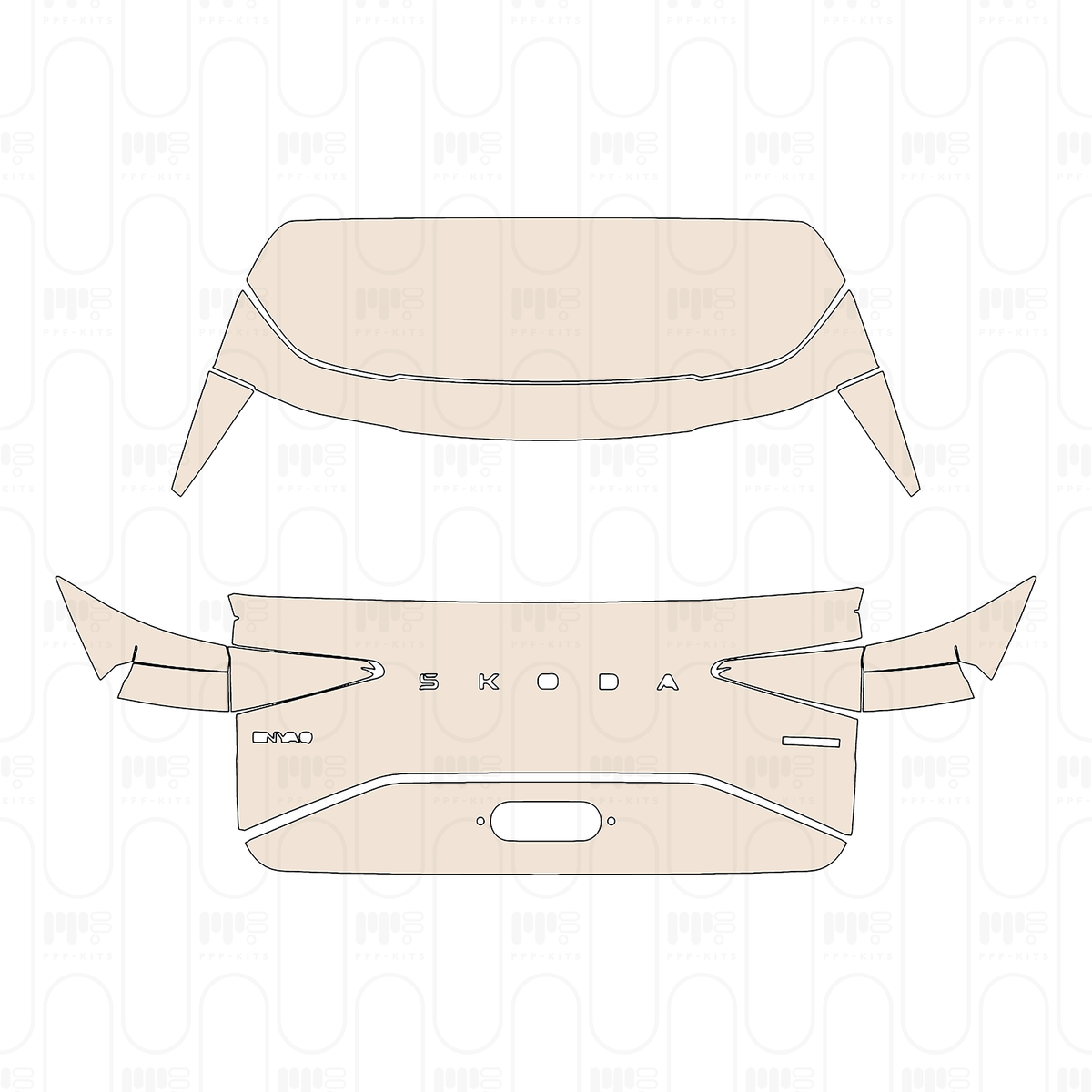 Roof without sunroof