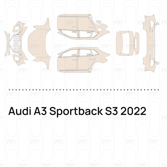 Pre-Cut PPF Audi A3 Sportback S3 2022