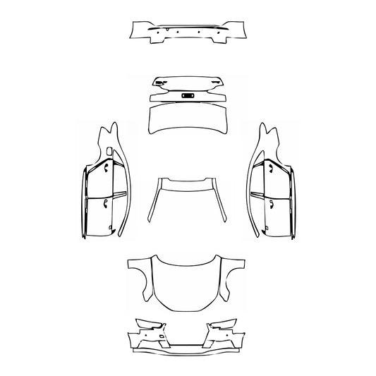 Pre-Cut PPF Audi A4 A4L Saloon Sedan Base 2017 - PPF-Kits