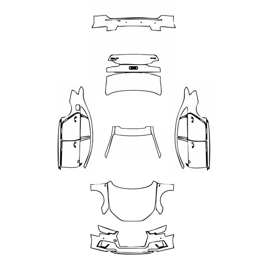 Pre-Cut PPF Audi A4 A4L Saloon Sedan S-line 2019 - PPF-Kits