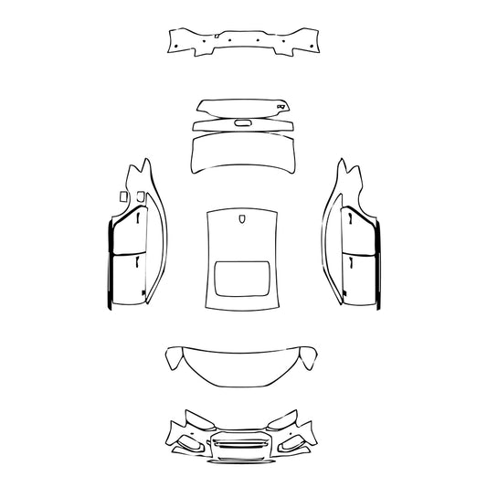 Pre-Cut PPF Audi A4 A4 Saloon Sedan Base 2020 - PPF-Kits