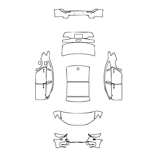 Pre-Cut PPF Audi A6 A6L S-line 2024 - PPF-Kits