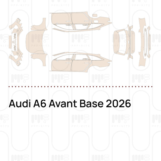 Forskåret PPF-lakbeskyttelsesfilm Audi A6 Avant Base 2026