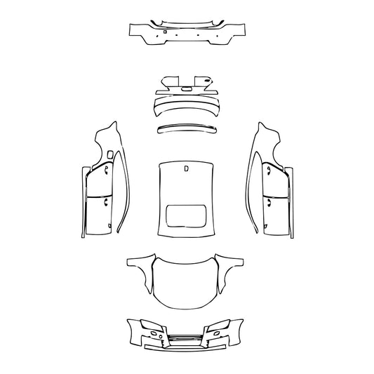 Pre-Cut PPF Audi A7 A7 Sportback Base 2014 - PPF-Kits