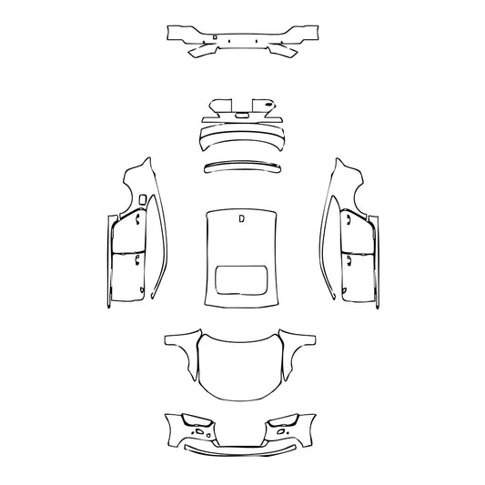 Pre-Cut PPF Audi A7 A7 Sportback Base 2018 - PPF-Kits
