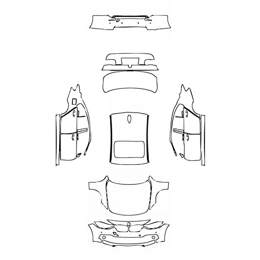 Pre-Cut PPF BMW 3 Series Sedan Base Standard Wheelbase 2018 - PPF-Kits