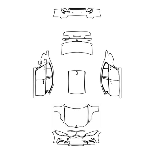 Pre-Cut PPF BMW 3 Series Sedan Luxury Standard Wheelbase 2022 - PPF-Kits