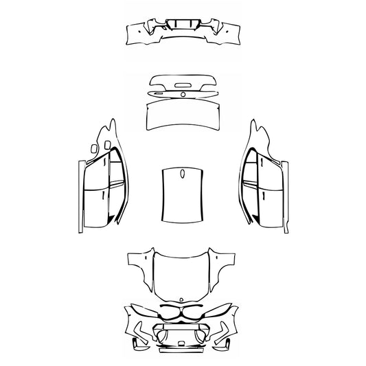 Pre-Cut PPF BMW 3 Series Sedan M Sport Standard Wheelbase 2024 - PPF-Kits