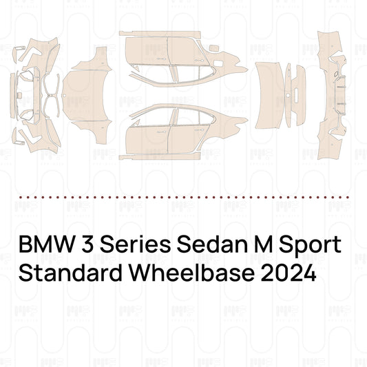 Pre-Cut PPF BMW 3 Series Sedan M Sport Standard Wheelbase 2024