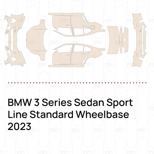 Pre-Cut PPF BMW 3 Series Sedan Sport Line Standard Wheelbase 2023