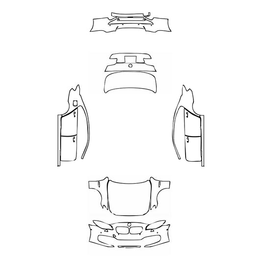 Pre-Cut PPF BMW 5 Series Sedan Extended Wheelbase Luxury 2015 - PPF-Kits