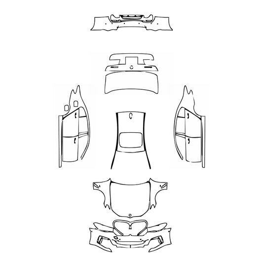 Pre-Cut PPF BMW 5 Series Sedan Extended Wheelbase M Sport 2022 - PPF-Kits