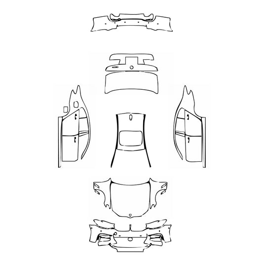 Pre-Cut PPF BMW 5 Series Sedan Standard Wheelbase M Sport 2020 - PPF-Kits