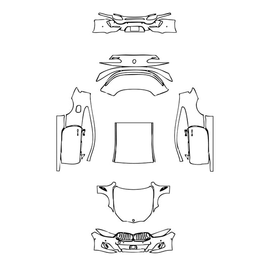 Pre-Cut PPF BMW 8 Series Coupe M850i 2024 - PPF-Kits