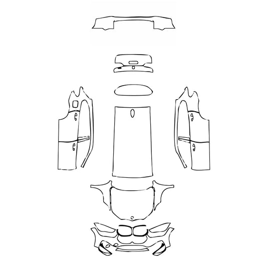 Pre-Cut PPF BMW X1 Extended Wheelbase Base 2021 - PPF-Kits