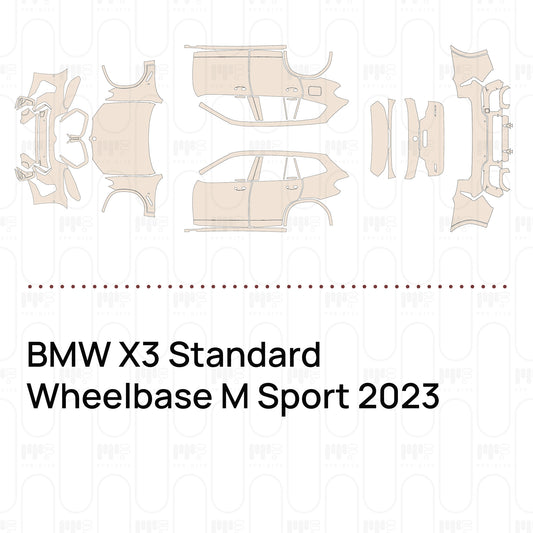 Pre-Cut PPF BMW X3 Standard Wheelbase M Sport 2023