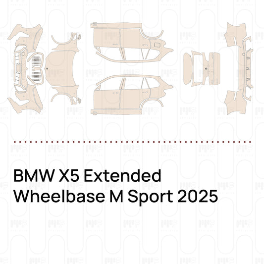 Pre-Cut PPF BMW X5 Extended Wheelbase M Sport 2025