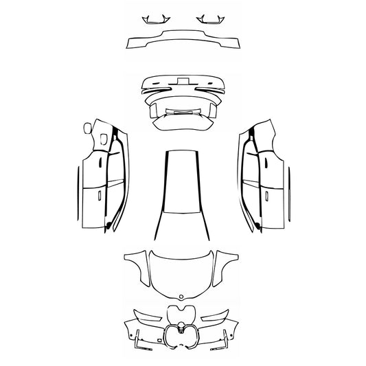 Pre-Cut PPF BMW iX Shadowline 2023 - PPF-Kits