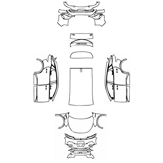 Pre-Cut PPF BYD Yuan Plus 2024 - PPF-Kits