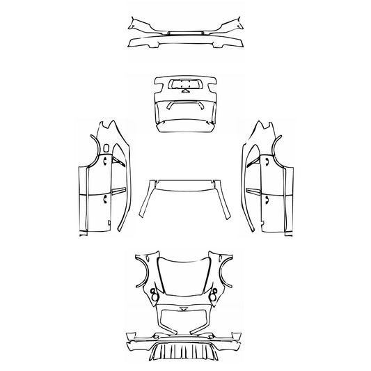 Pre-Cut PPF Bentley Bentayga Standard Wheelbase Base 2019 - PPF-Kits