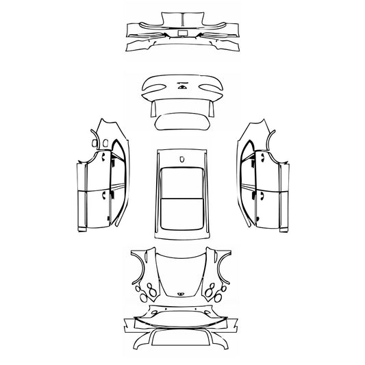 Pre-Cut PPF Bentley Bentayga Standard Wheelbase Base 2021 - PPF-Kits