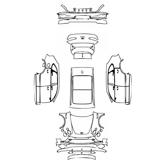 Pre-Cut PPF Bentley Bentayga Standard Wheelbase Speed 2024 - PPF-Kits
