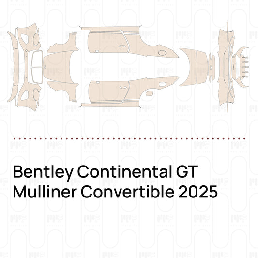 Pre-Cut PPF Bentley Continental GT Mulliner Convertible 2025