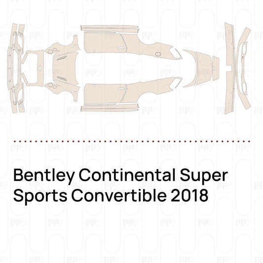 Pre-Cut PPF Bentley Continental Super Sports Convertible 2018