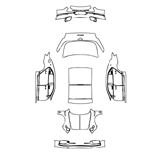 Pre-Cut PPF Bentley Flying Spur W12 2020 - PPF-Kits