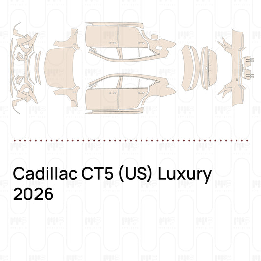 Pre-Cut PPF Cadillac CT5 (US) Luxury 2026