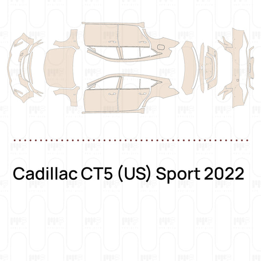 Pre-Cut PPF Cadillac CT5 (US) Sport 2022
