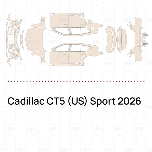 Pre-Cut PPF Cadillac CT5 (US) Sport 2026