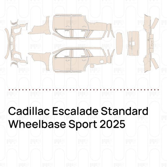 Pre-Cut PPF Cadillac Escalade Standard Wheelbase Sport 2025