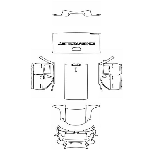 Pre-Cut PPF Chevrolet Colorado Crew Cab Trail Boss 2024 - PPF-Kits