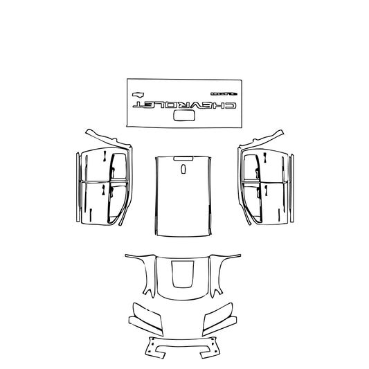 Pre-Cut PPF Chevrolet Colorado Crew Cab ZR2 2019 - PPF-Kits