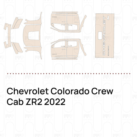 Pre-Cut PPF Chevrolet Colorado Crew Cab ZR2 2022