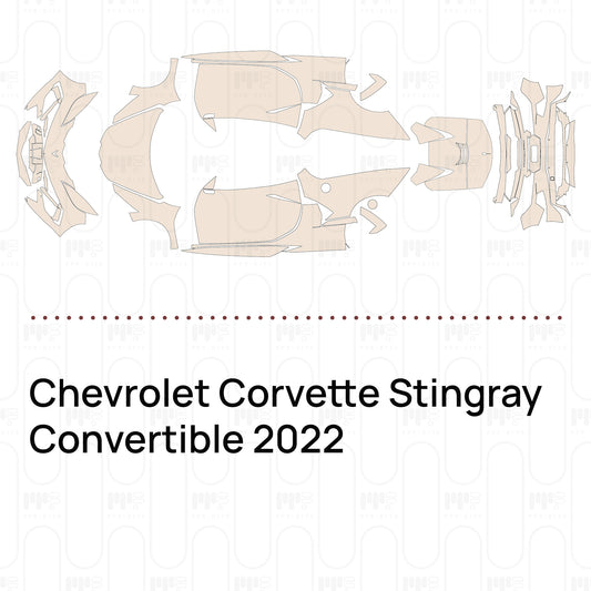Pre-Cut PPF Chevrolet Corvette Stingray Convertible 2022