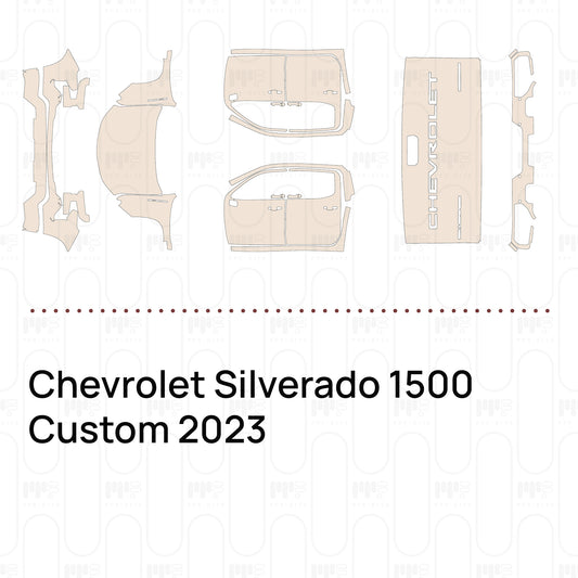Pre-Cut PPF Chevrolet Silverado 1500 Custom 2023