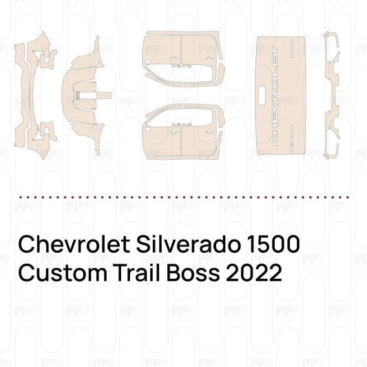 Pre-Cut PPF Chevrolet Silverado 1500 Custom Trail Boss 2022