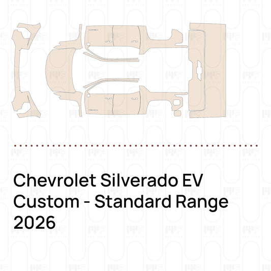 Pre-Cut PPF Chevrolet Silverado EV Custom - Standard Range 2026